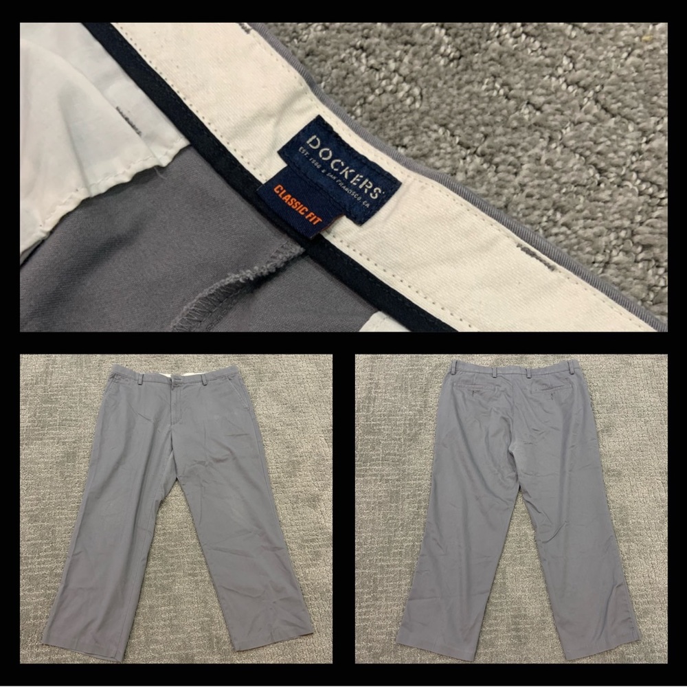 Gray Classic Fit Dockers